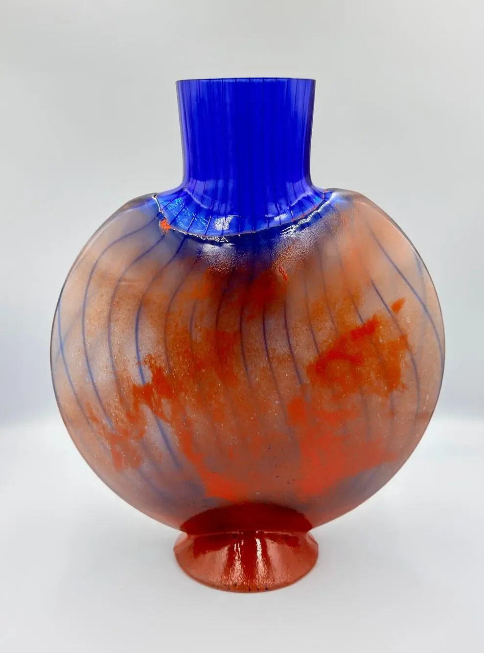 Kosta Boda Studio Art Glass by Kjell Engman Signed Vase 